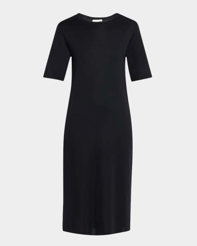 Jorgina Short-Sleeve Silk T-Shirt Dress